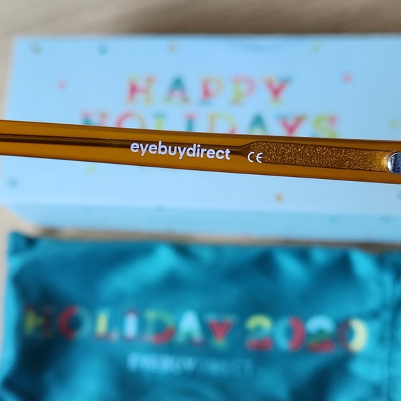 Orange oversized retro glasses frames - Picture 5 of 11